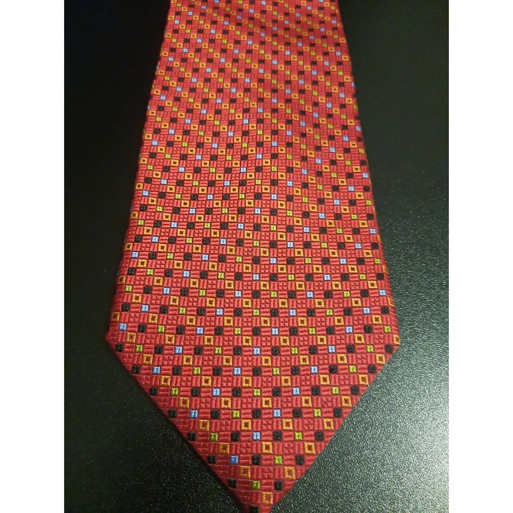 Daniel De Fasson Red 100% Silk Hand Made Tie